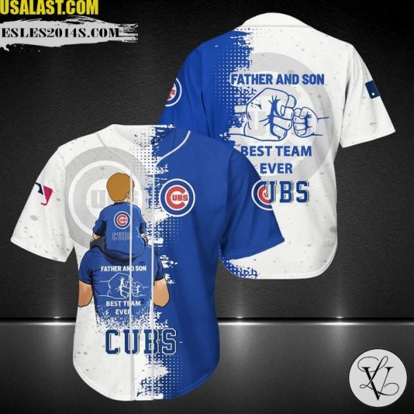 Chicago Cubs Father And Son Team Baseball Jersey Shirt