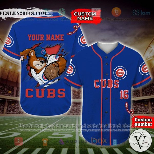 Chicago Cubs MLB Custom Baseball Jersey