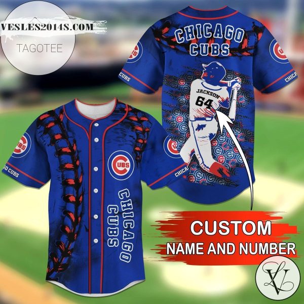 Chicago Cubs Personalized Name Number Baseball Jersey Shirt – MLB