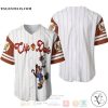 Chipmunks Chip & Dale All Over Print Pinstripe White Baseball jersey
