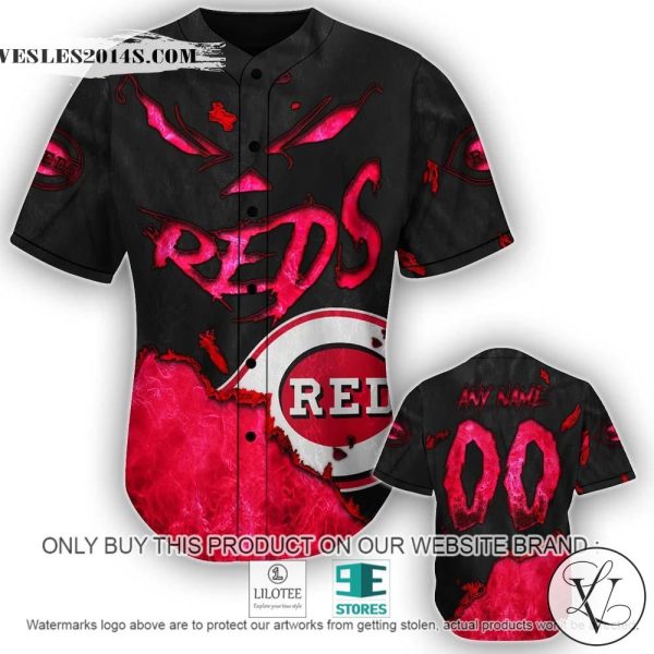 Cincinnati Reds Blood Personalized Baseball Jersey