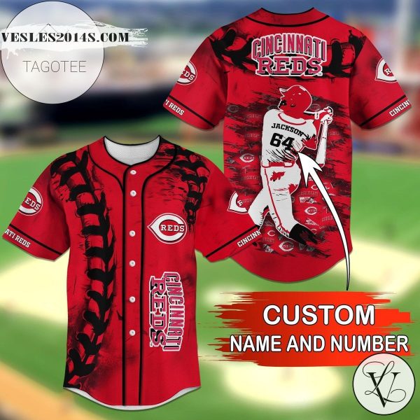 Cincinnati Reds Personalized Name Number Baseball Jersey Shirt – MLB