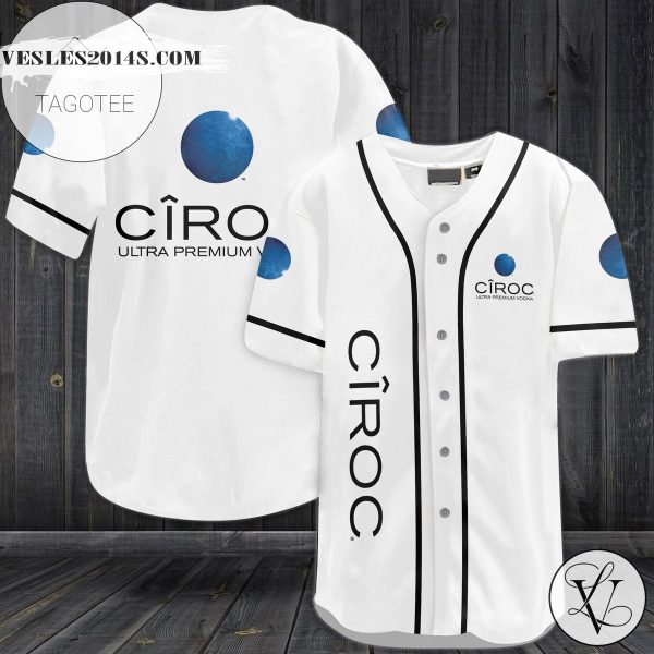 Ciroc Ultra Premium Vodka Baseball Jersey – White