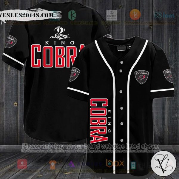 Cobra King logo black Baseball Jersey