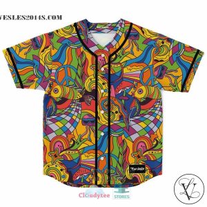 Colorful Trippy Baseball Jersey