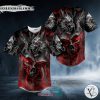Combat Dragon Glowing Eye Ghost Skull Baseball Jersey