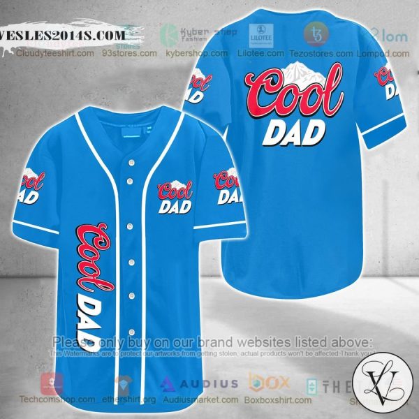 Cool Dad blue Baseball Jersey