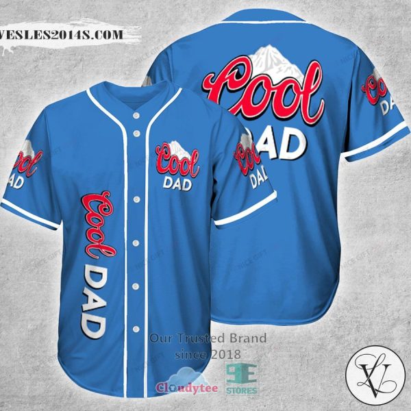 Cool Dad logo blue Baseball Jersey