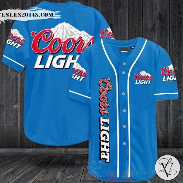 Coors Light Baseball Jersey Shirt