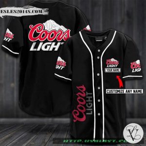 Coors Light Personalized Baseball Jersey Shirt