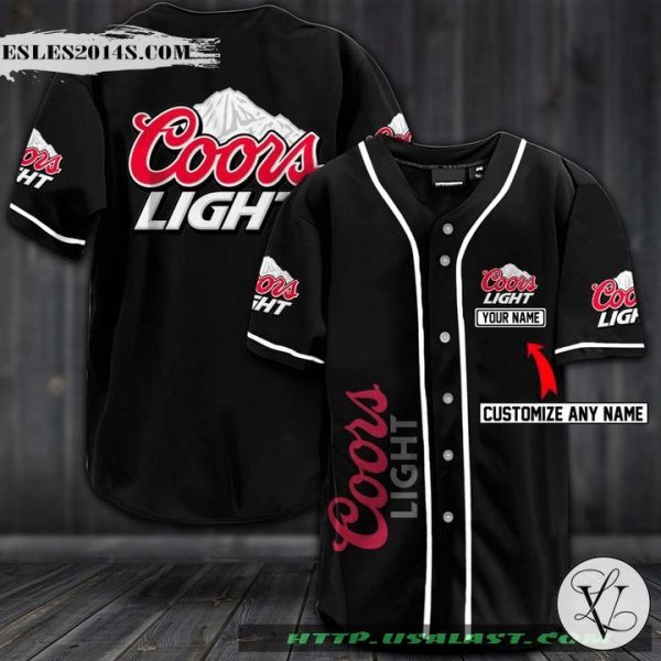 Coors Light Personalized Baseball Jersey Shirt
