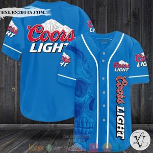 Coors Light Skull Baseball Jersey