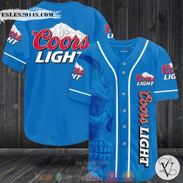 Coors Light Skull Baseball Jersey