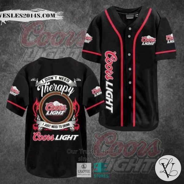 Coors Light Therapy Baseball Jersey