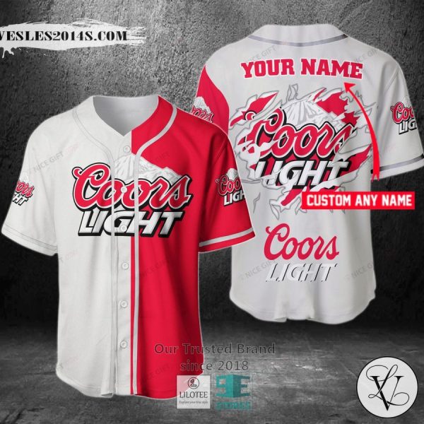 Coors Light Your Name Baseball Jersey