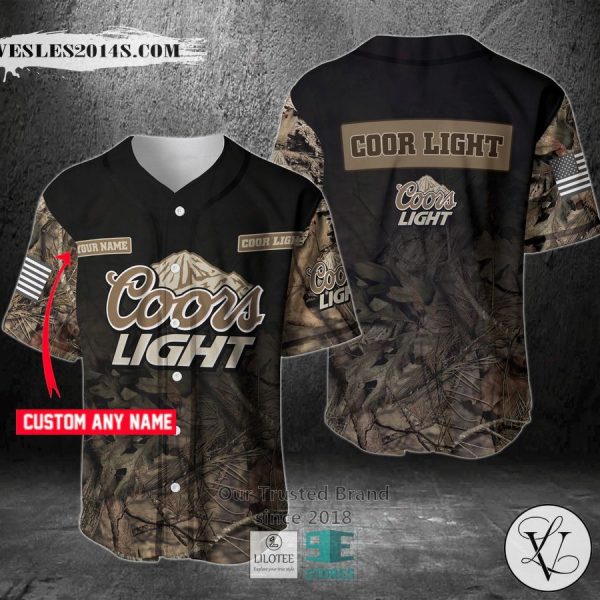 Coors Light Your Name Hunting Baseball Jersey