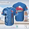 Coors Light logo skull blue Baseball Jersey