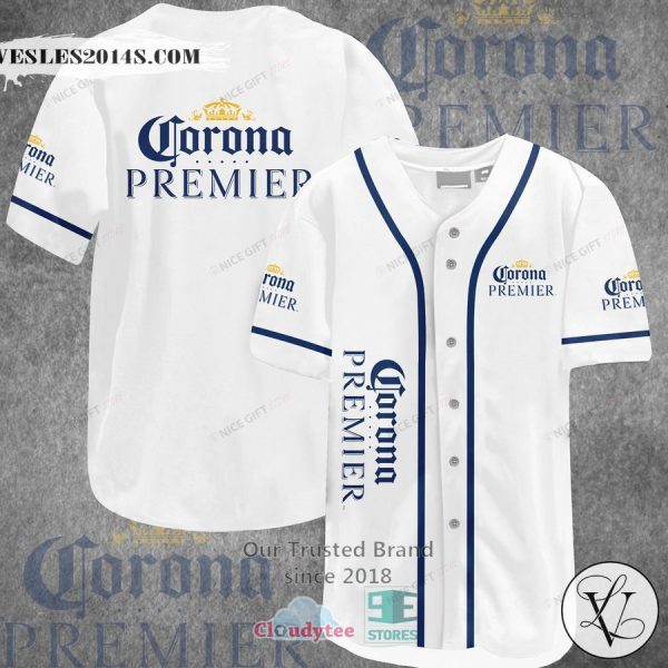 Corona Premier logo white Baseball Jersey