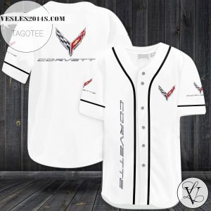 Corvette Racing Baseball Jersey – White