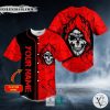 Crack Red Grim Reaper Custom Baseball Jersey