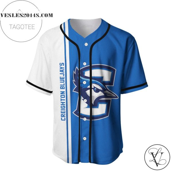 Creighton Bluejays Baseball Jersey Half Style – NCAA