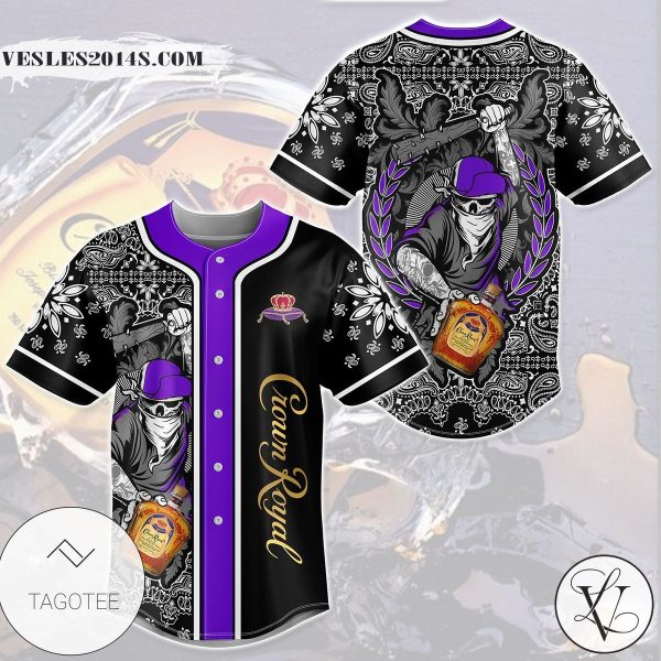 Crown Royal Bandit Skull Baseball Jersey