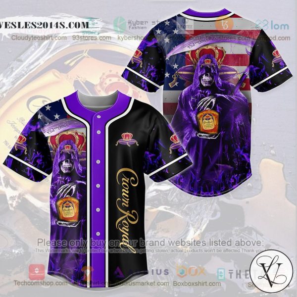 Crown Royal Grim Reaper United States Flag Baseball Jersey