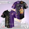 Crown Royal Grim Reaper black purple Baseball Jersey