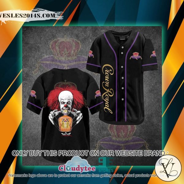 Crown Royal Pennywise black Baseball Jersey