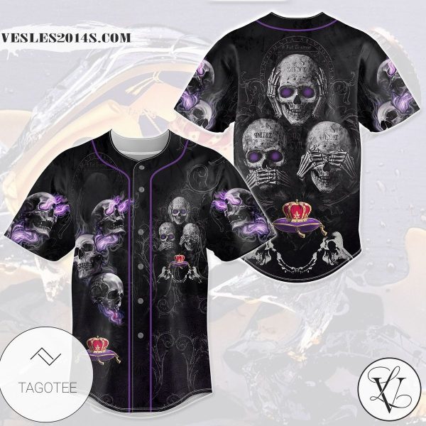 Crown Royal Skull Baseball Jersey