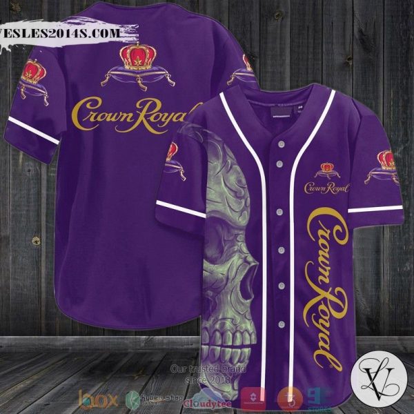 Crown Royal Skull Baseball Jersey