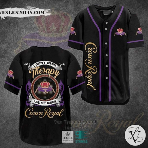 Crown Royal Therapy Baseball Jersey