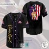 Crown Royal US Flag Black Baseball Jersey