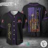 Crown Royal United States Flag black purple Baseball Jersey