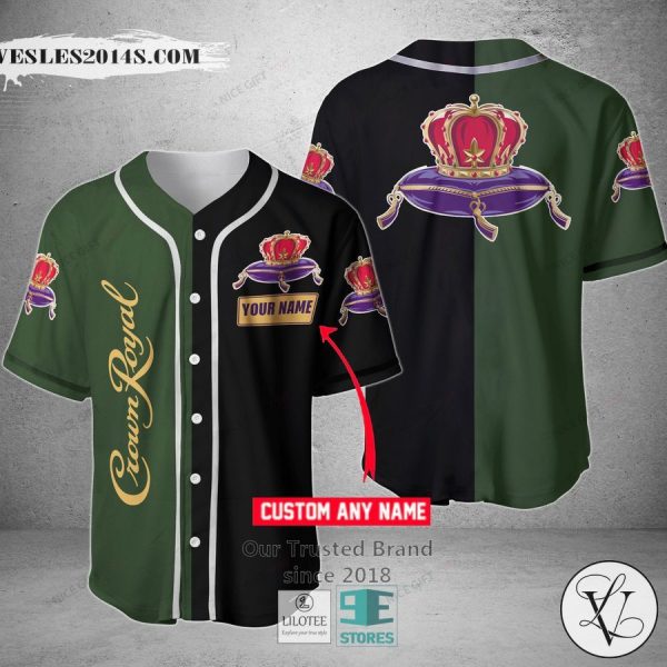 Crown Royal Your Name Drak green Baseball Jersey