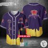 Crown Royal Your Name Purple yellow Baseball Jersey