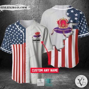 Crown Royal Your Name US Flag Baseball Jersey
