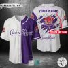 Crown Royal Your Name White Purple Baseball Jersey