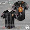 Crown Royal flowers black Baseball Jersey