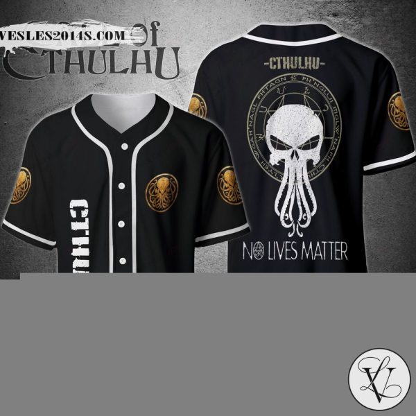 Cthulhu No Lives Matter Baseball Jersey Shirt