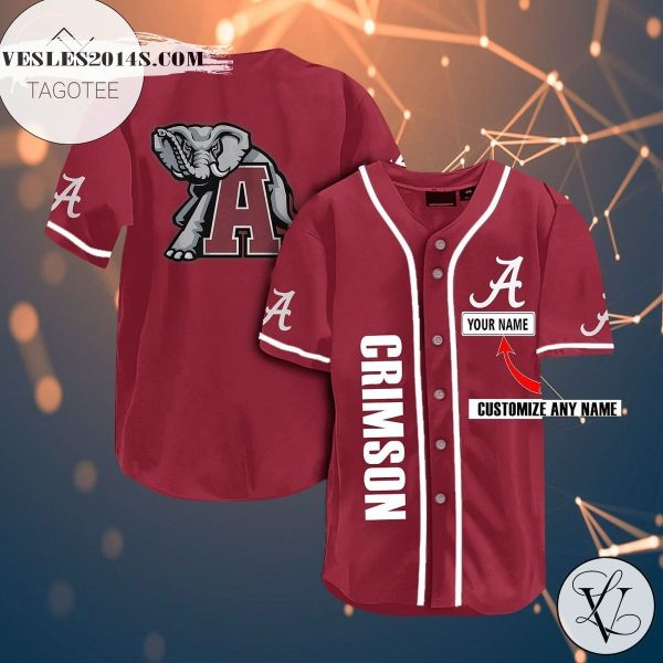 Custom Name Alabama Crimson Tide Baseball Jersey – Premium Jersey – Custom Name Jersey Sport For Fans