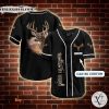 Custom Name Deer Hunting Art Baseball Jersey