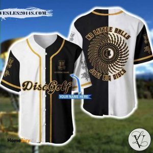 Custom Name Disc Golf Big Discs Baseball Jersey