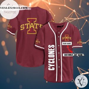 Custom Name Ncaa Iowa State Cyclones Baseball Jersey – Premium Jersey – Custom Name Jersey Sport For Fans