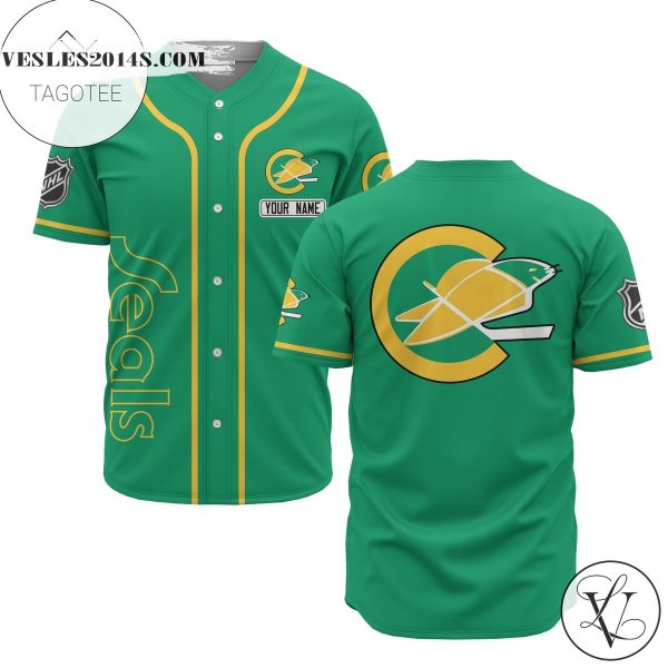 Custom Name Nhl California Golden Seals Green Baseball Jersey – Premium Jersey – Custom Name Jersey Sport For Fans