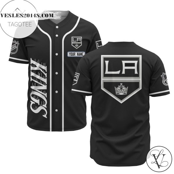 Custom Name Nhl Los Angeles Kings Baseball Black Baseball Jersey – Premium Jersey – Custom Name Jersey Sport For Fans