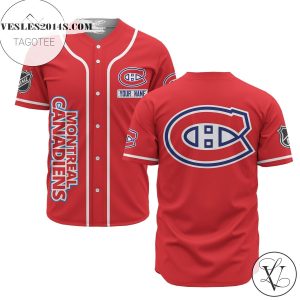 Custom Name Nhl Montrea Canadiens Red Baseball Jersey – Premium Jersey – Custom Name Jersey Sport For Fans
