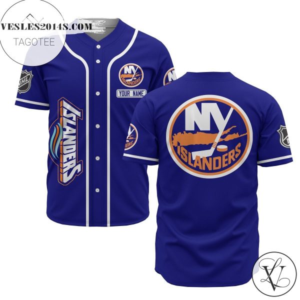Custom Name Nhl New York Islanders Baseball Blue Baseball Jersey – Premium Jersey – Custom Name Jersey Sport For Fans