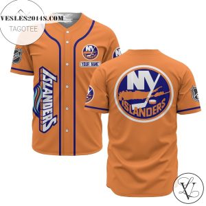 Custom Name Nhl New York Islanders Baseball Orange Baseball Jersey – Premium Jersey – Custom Name Jersey Sport For Fans