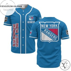 Custom Name Nhl New York Rangers Baseball Blue Baseball Jersey – Premium Jersey – Custom Name Jersey Sport For Fans